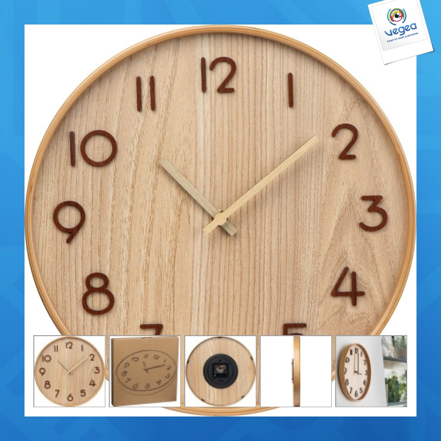 Wooden wall clock