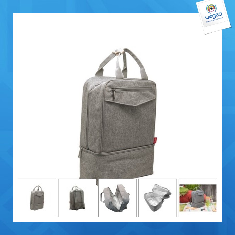 Yari cooler backpack, rpet grey