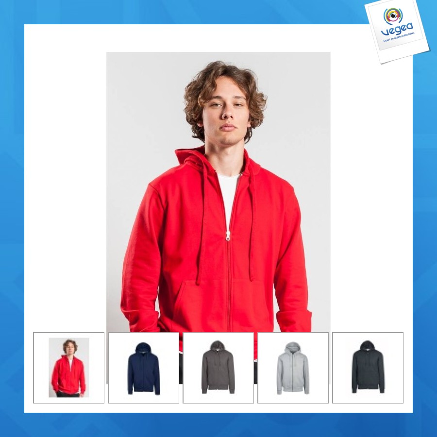Zip-up hoodie