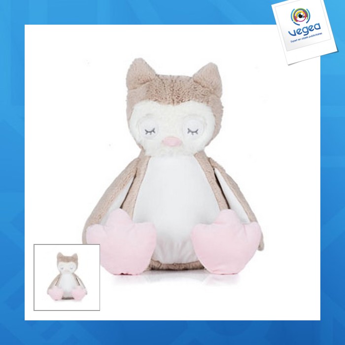 Zipped plush owl 